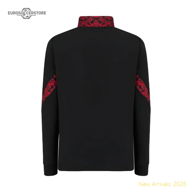 2024-2025 Athletic Bilbao Matchday Anthem Jacket (Black)-Vantage Point Soccer