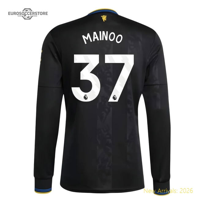 2025-2026 Man Utd Long Sleeve Third Shirt (Mainoo 37)-Vantage Point Soccer