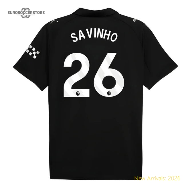 2025-2026 Man City Away Shirt (Savinho 26)-Vantage Point Soccer