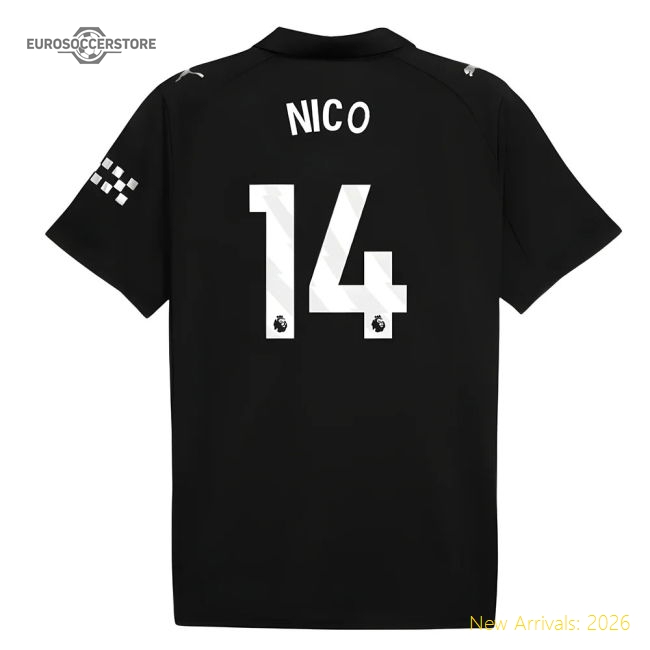 2025-2026 Man City Away Shirt (Nico 14)-Vantage Point Soccer