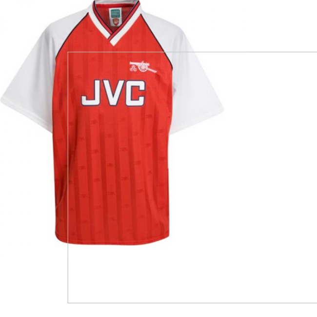 Arsenal 1988 Home Retro Football Shirt (S CAZORLA 19)-Vantage Point Soccer