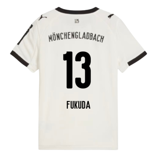 2025-2026 Borussia MGB Home Shirt (Kids) (Fukuda 13)-Vantage Point Soccer