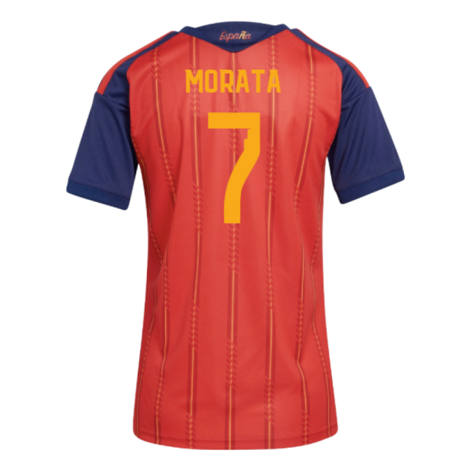 2026-2027 Spain Home Shirt (Womens) (Morata 7)-Vantage Point Soccer