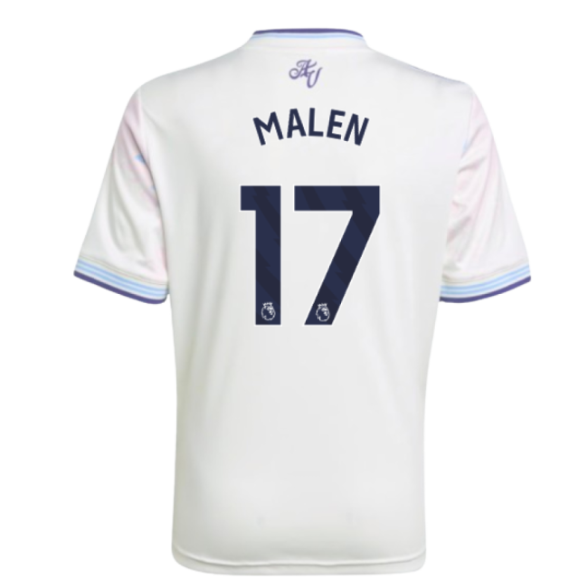 2025-2026 Aston Villa Third Shirt - Kids (Malen 17)-Vantage Point Soccer