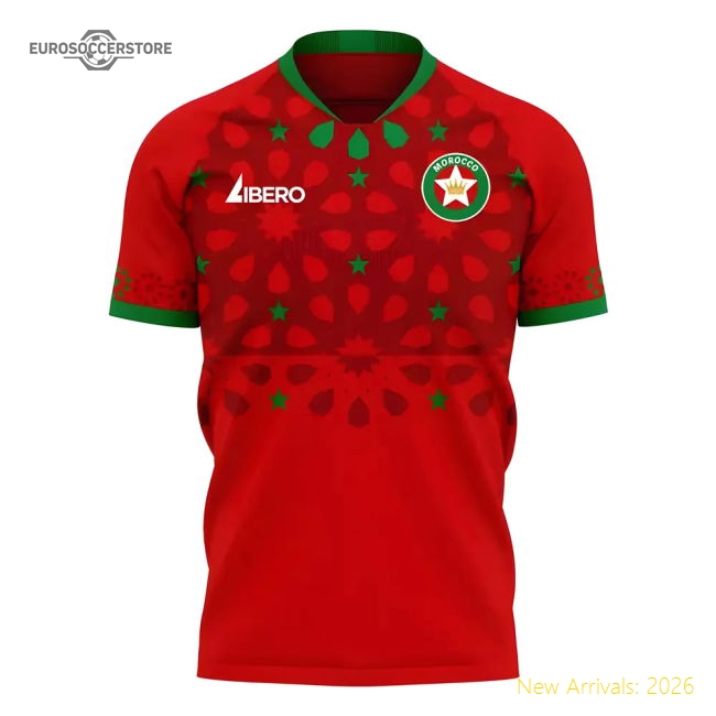 Morocco 2025-2026 Away Concept Football Kit (Libero) - Baby-Vantage Point Soccer