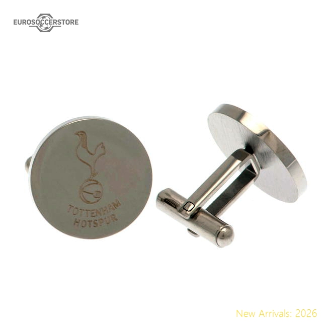 Tottenham Hotspur FC Stainless Steel Round Cufflinks-Vantage Point Soccer