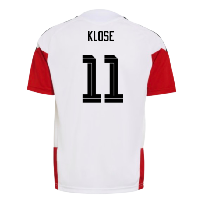 2026-2027 Germany Training Jersey (White) - Kids (Klose 11)-Vantage Point Soccer