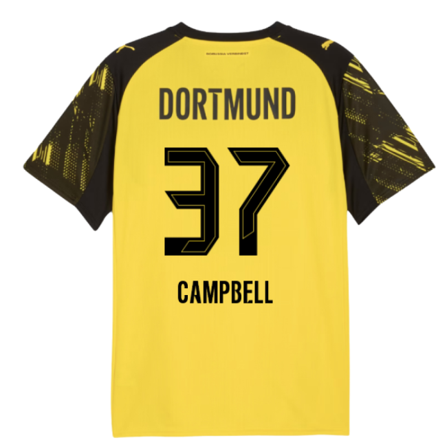 2025-2026 Borussia Dortmund Home Shirt (Campbell 37)-Vantage Point Soccer