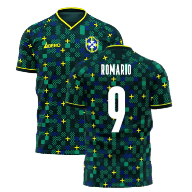 Brazil 2025-2026 Third Concept Football Kit (Libero) (ROMARIO 9)-Vantage Point Soccer