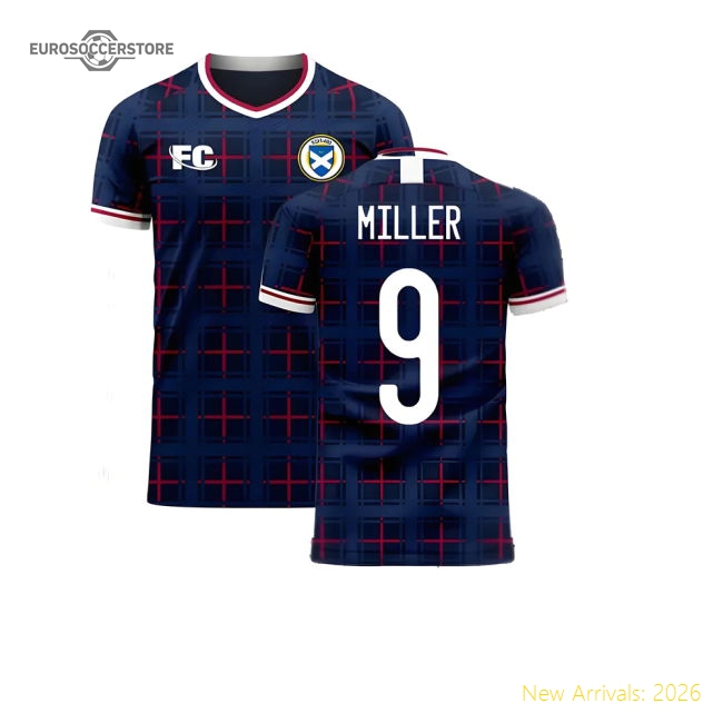 Scotland 2020-2021 Home Concept Shirt (Fans Culture) (Miller 9)-Vantage Point Soccer