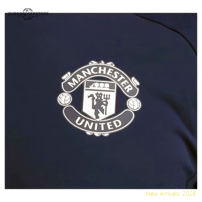 2024-2025 Man Utd Training Top (Night Indigo)-Vantage Point Soccer