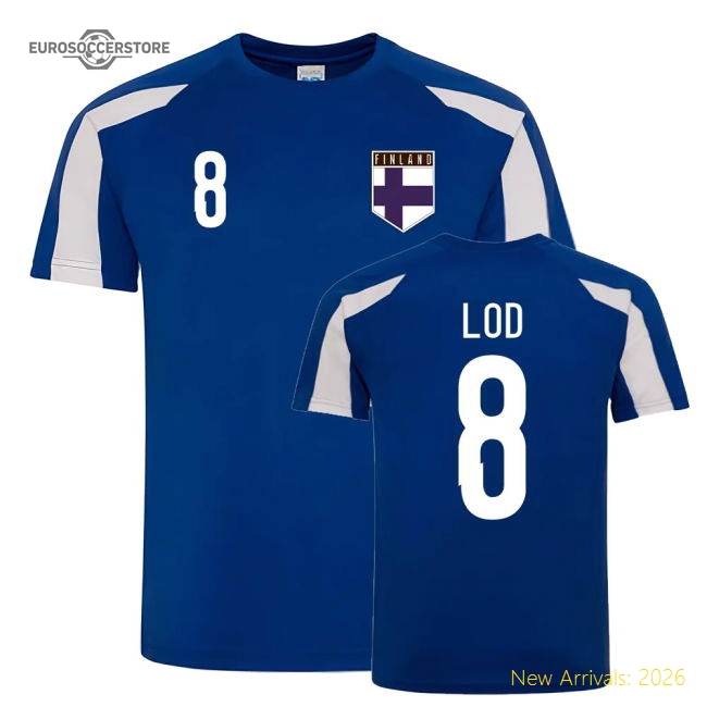 Robin Lod Finland Sports Training Jersey (Blue-White)-Vantage Point Soccer