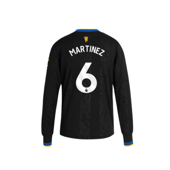 2025-2026 Man Utd Long Sleeve Third Shirt (Kids) (Martinez 6)-Vantage Point Soccer