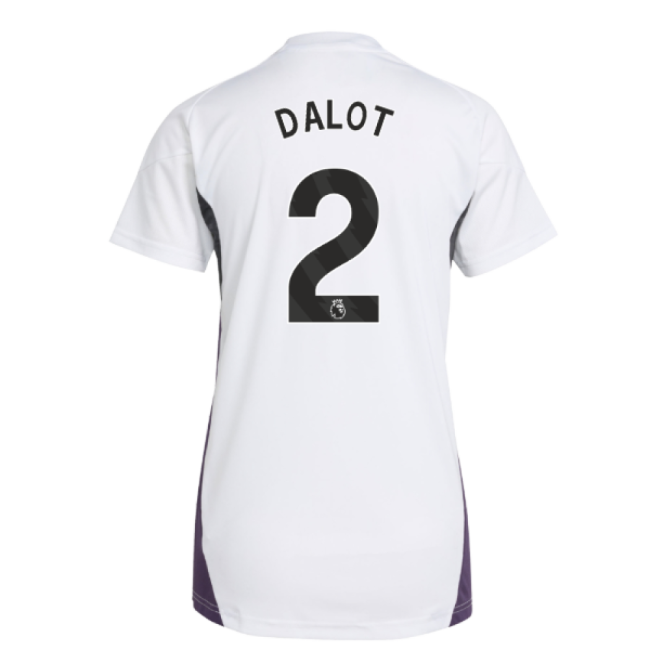 2025-2026 Man Utd Training Jersey (White) - Womens (Dalot 2)-Vantage Point Soccer
