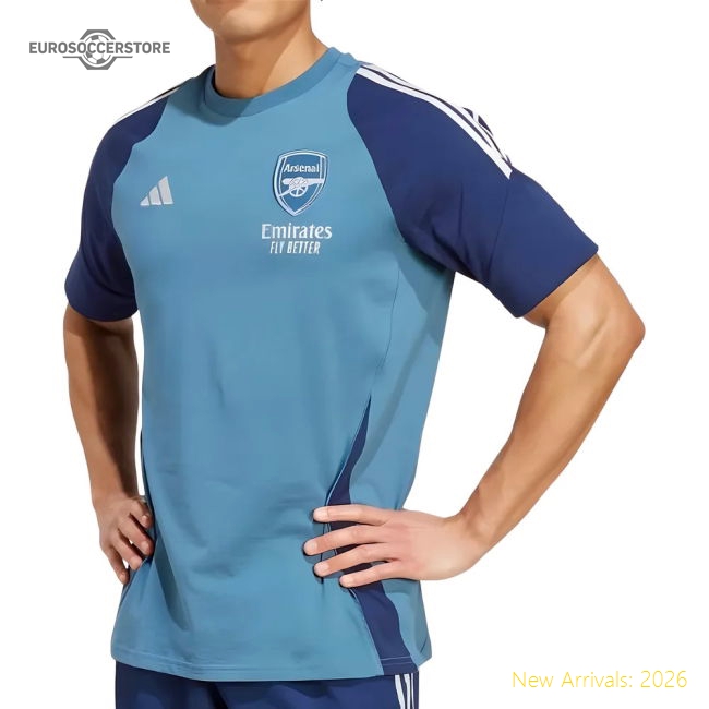 2025-2026 Arsenal Training Tee (Blanch Blue)-Vantage Point Soccer