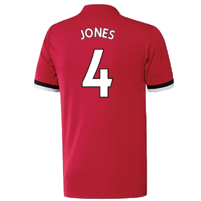Manchester United 2017-18 Home Shirt ((Excellent) 4-5 Year) (Jones 4)-Vantage Point Soccer