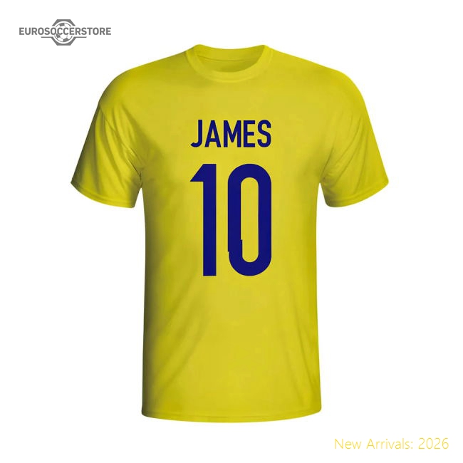 James Rodriguez Colombia Hero T-shirt (yellow)-Vantage Point Soccer