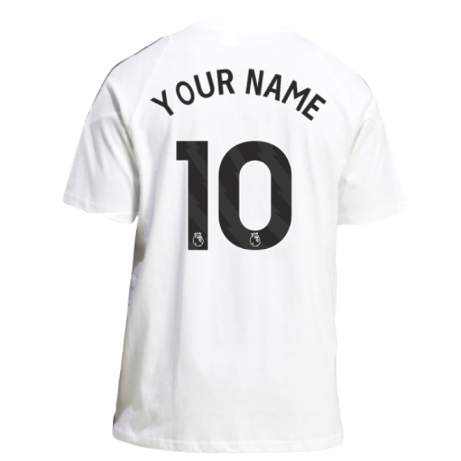 2025-2026 Man Utd Training Tee (White) (Your Name)-Vantage Point Soccer