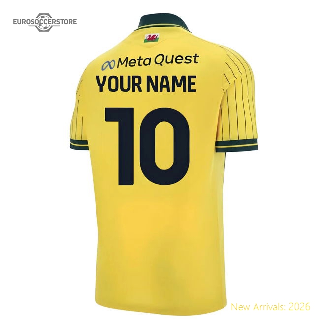 2025-2026 Wrexham Away Shirt (Kids) (Your Name)-Vantage Point Soccer