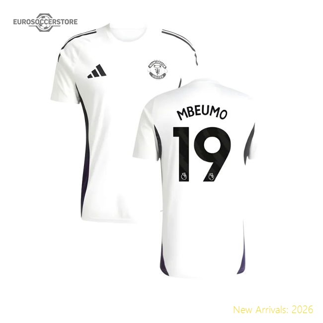 2025-2026 Man Utd Training Jersey (White) (Mbeumo 19)-Vantage Point Soccer