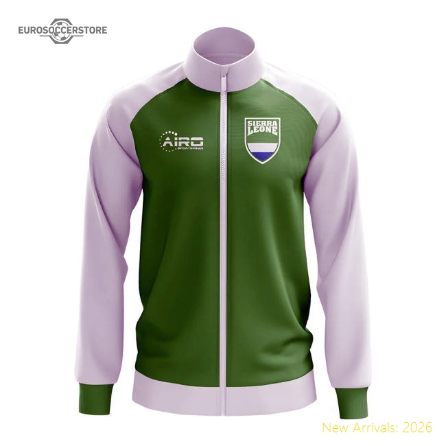 Sierra Leone Concept Football Track Jacket (Green)-Vantage Point Soccer