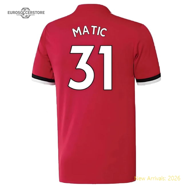 Manchester United 2017-18 Home Shirt ((Excellent) 4-5 Year) (Matic 31)-Vantage Point Soccer