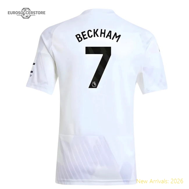 2025-2026 Man Utd Away Shirt (Kids) (Beckham 7)-Vantage Point Soccer