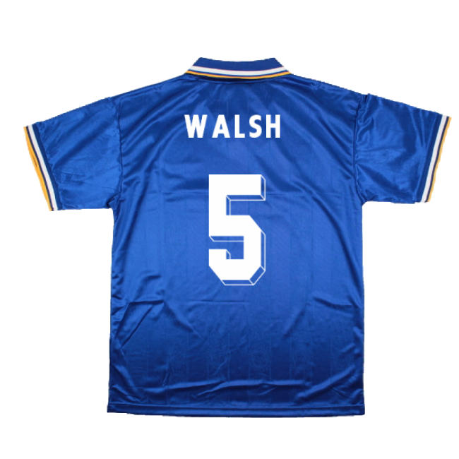 1995 Leicester City Home Retro Shirt (WALSH 5)-Vantage Point Soccer