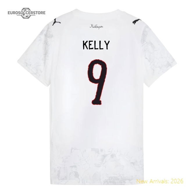 2025-2026 KIDSUPER x Manchester City CWC Shirt (White) - Womens (Kelly 9)-Vantage Point Soccer
