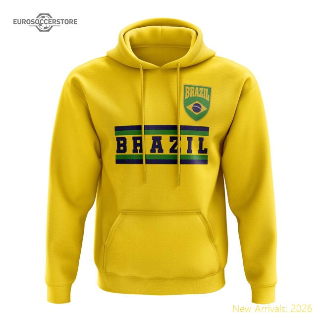 Brazil Core Football Country Hoody (Yellow)-Vantage Point Soccer