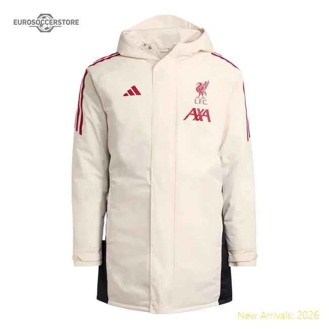 2025-2026 Liverpool Parka Jacket (White)-Vantage Point Soccer