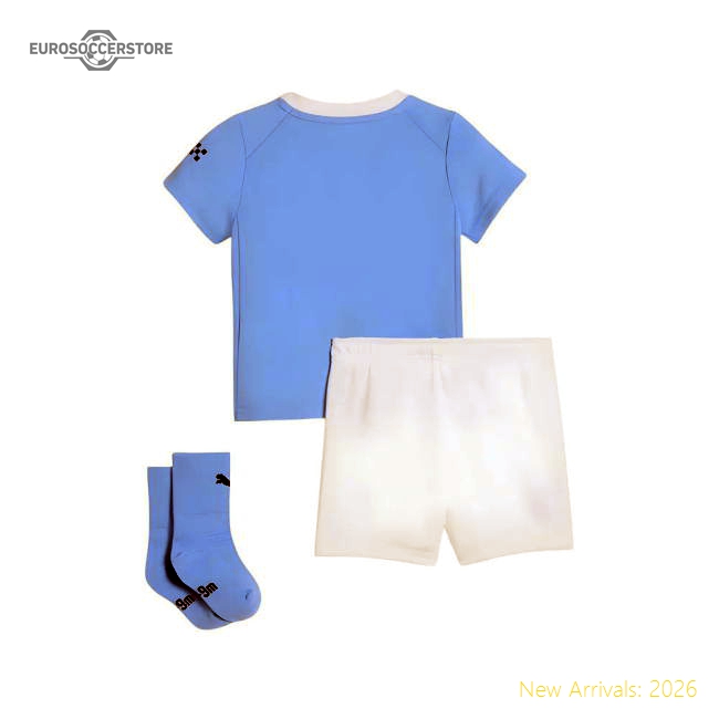 2025-2026 Man City Home Baby Kit (Haaland 9)-Vantage Point Soccer