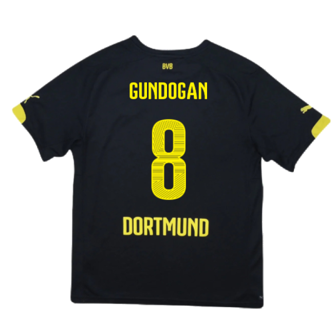 Borussia Dortmund 2014-16 Away Shirt ((Very Good) S) (Gundogan 8)-Vantage Point Soccer