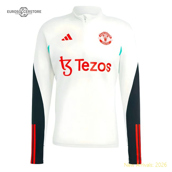 2023-2024 Man Utd Training Top (White)-Vantage Point Soccer
