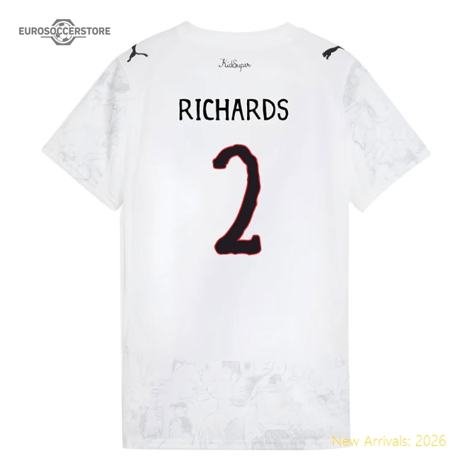 2025-2026 KIDSUPER x Manchester City CWC Shirt (White) - Womens (Richards 2)-Vantage Point Soccer