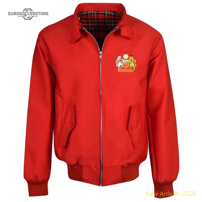 Manchester Reds 1970's Red Harrington Jacket-Vantage Point Soccer