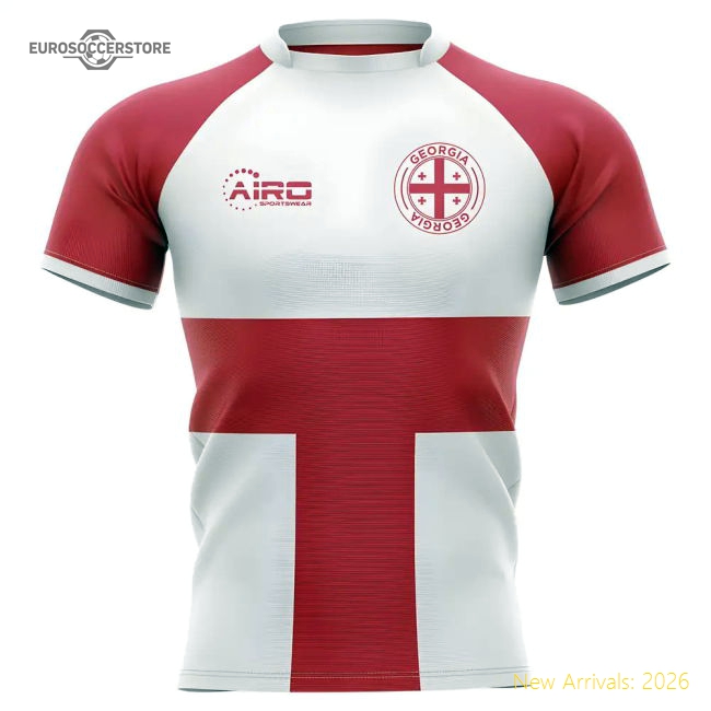 2025-2026 Georgia Flag Concept Rugby Shirt - Baby-Vantage Point Soccer