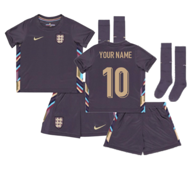 2024-2025 England Away Mini Kit (Your Name)-Vantage Point Soccer