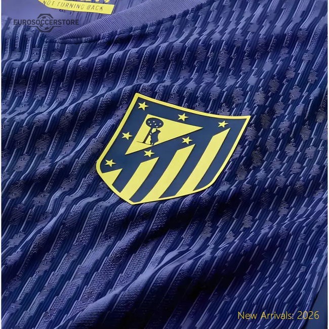 2025-2026 Atletico Madrid Authentic Away Shirt-Vantage Point Soccer