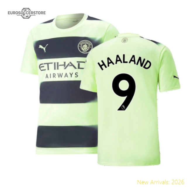 2022-2023 Man City Third Shirt (HAALAND 9)-Vantage Point Soccer