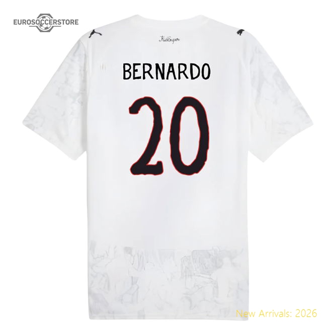 2025-2026 KIDSUPER x Manchester City CWC Shirt (White) (Bernardo 20)-Vantage Point Soccer