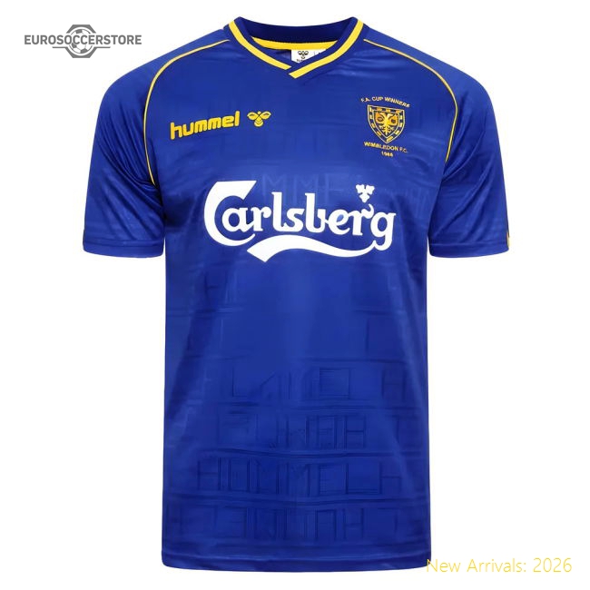 1988 Wimbledon Hummel Retro Home Shirt-Vantage Point Soccer