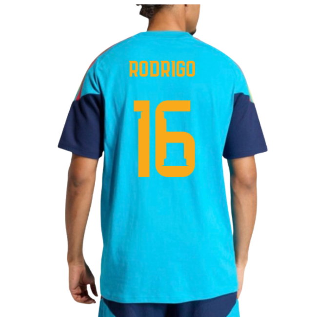 2026-2027 Spain Training Tee (Bold Aqua) (Rodrigo 16)-Vantage Point Soccer