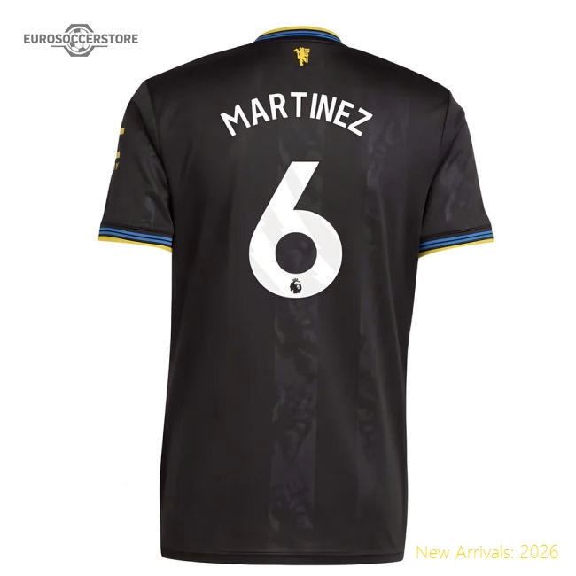 2025-2026 Manchester United Third Shirt (Martinez 6)-Vantage Point Soccer