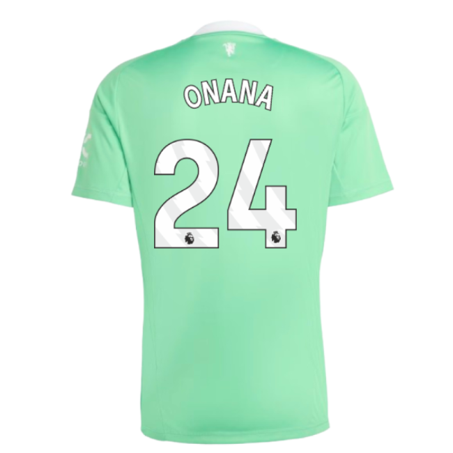 2025-2026 Man Utd Third Goalkeeper Shirt (Green) (Onana 24)-Vantage Point Soccer
