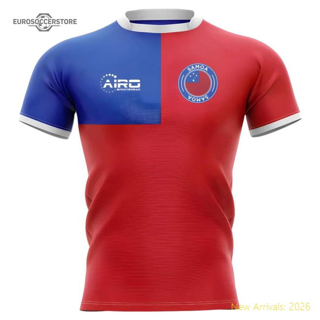2025-2026 Samoa Flag Concept Rugby Shirt - Baby-Vantage Point Soccer
