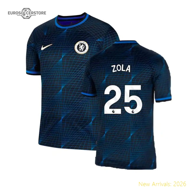 2023-2024 Chelsea Away Football Shirt (ZOLA 25)-Vantage Point Soccer
