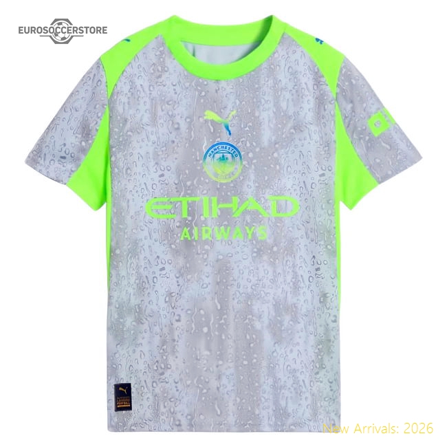 2025-2026 Man City Third Shirt (Kids) (Doku 11)-Vantage Point Soccer