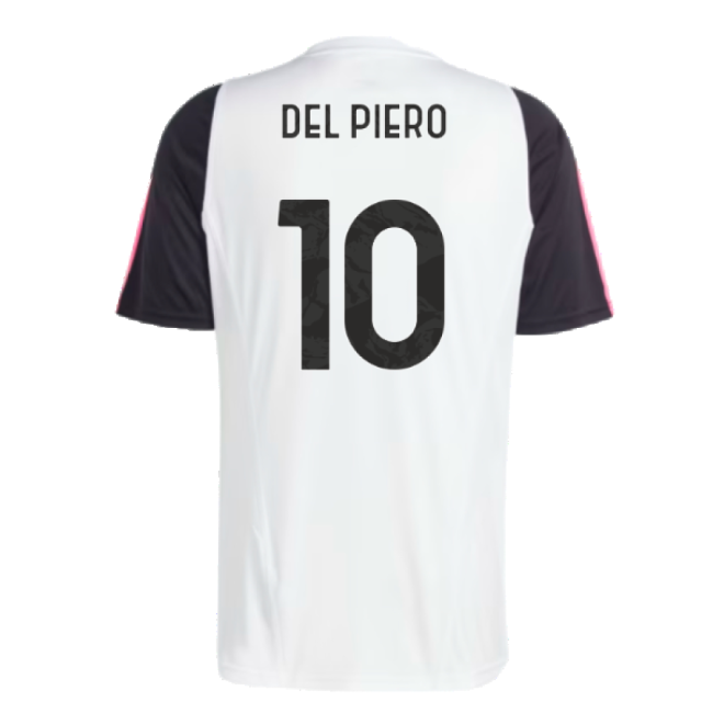 2023-2024 Juventus Training Shirt (White) (DEL PIERO 10)-Vantage Point Soccer
