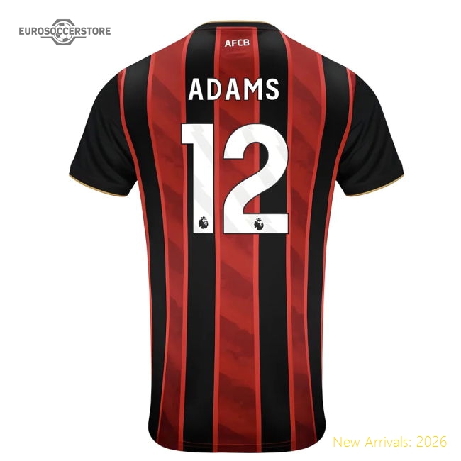 2025-2026 Bournemouth Home Shirt (Adams 12)-Vantage Point Soccer